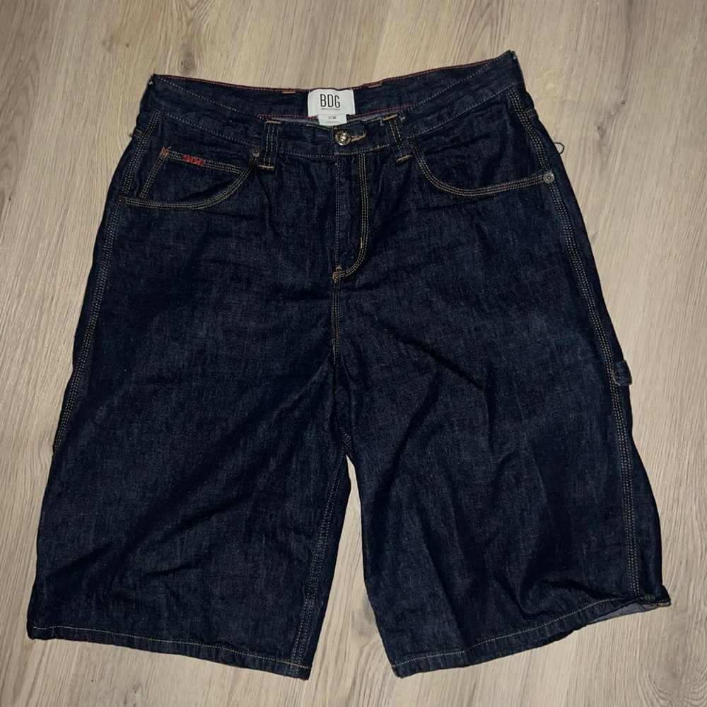 BDG Indigo Denim Shorts 32W – Classic Cotton Jean Shorts
